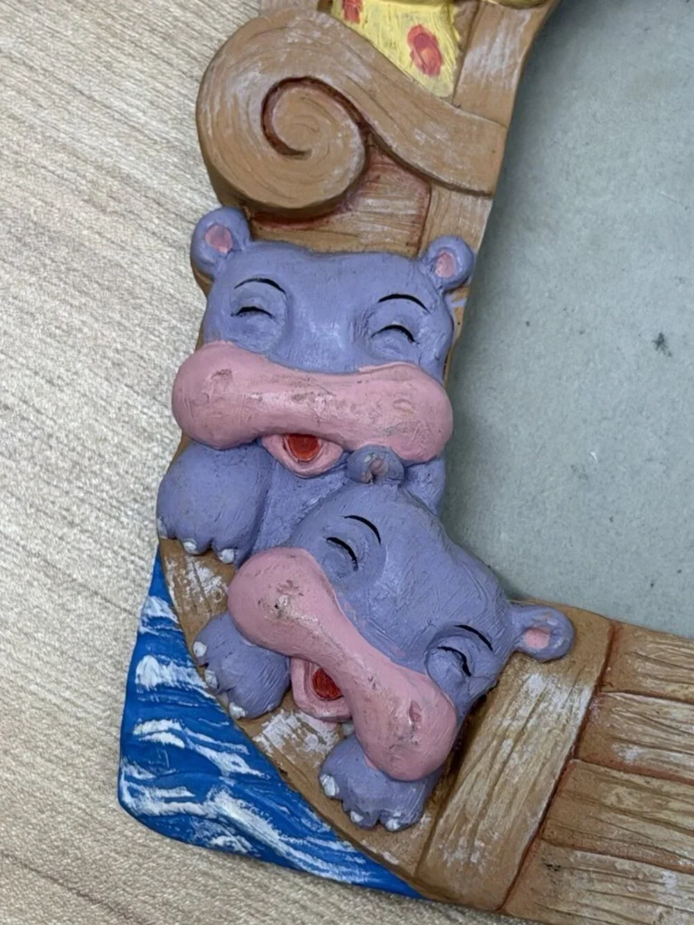 Noah’s Ark Picture Frame 3D Vintage Children’s Biblical Colorful Cottagecore